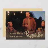 Familie Foto Virtuele Pesach Uitnodiging (Voorkant / Achterkant)