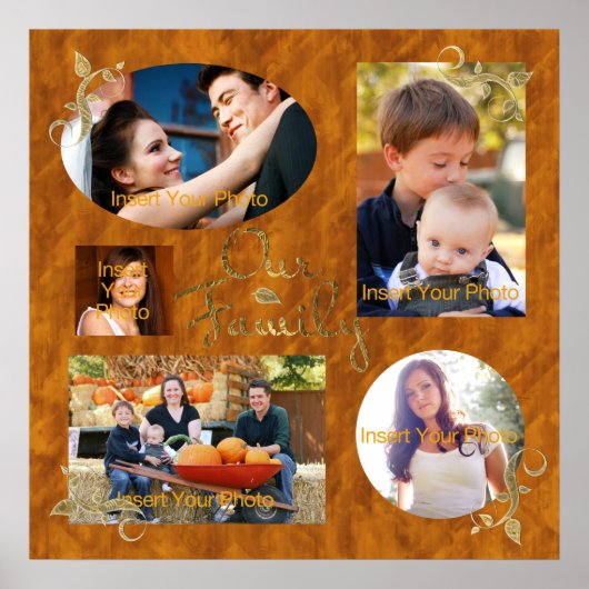 Familie fotoalbum Collage Poster (Voorkant)