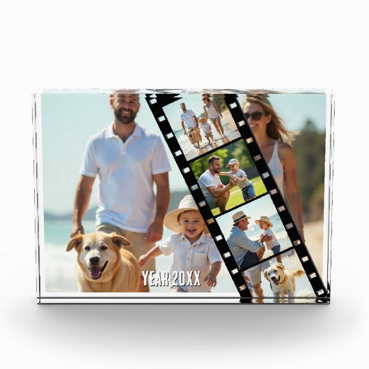 Familie fotoblok, Film Strip Multi Photo Block Fotoblokken (Voorkant)