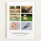 Familie Fotocollage Aangepaste naam | Planner (Voorkant)