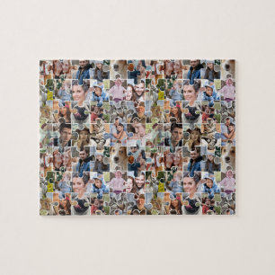 Familie Fotocollage Custom 24 Pic Legpuzzel Vorm