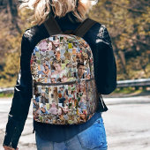 Familie Fotocollage Custom 24 Pic Puzzel Vorm Bedrukte Rugzak