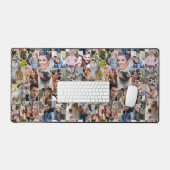 Familie Fotocollage Custom 24 Pic Puzzel Vorm Bureaumat (Keyboard & Muis)