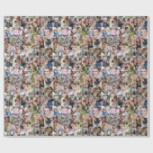 Familie Fotocollage Custom 24 Pic Puzzel Vorm Cadeaupapier (Vlak)