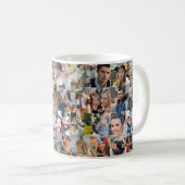 Familie Fotocollage Custom 24 Pic Puzzel Vorm Koffiemok (Voorkant rechts)
