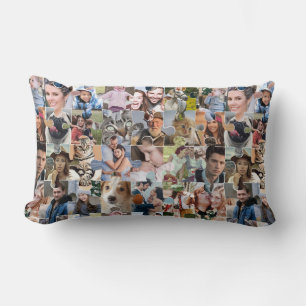 Familie Fotocollage Custom 24 Pic Puzzel Vorm Kussen