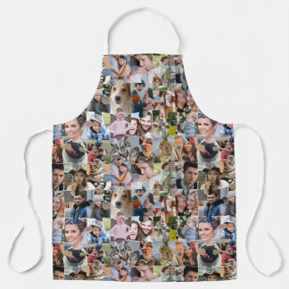 Familie Fotocollage Custom 24 Pic Puzzel Vorm Schort