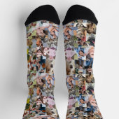 Familie Fotocollage Custom 24 Pic Puzzel Vorm Sokken (Top)