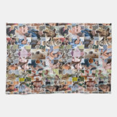 Familie Fotocollage Custom 24 Pic Puzzel Vorm Theedoek (Horizontaal)