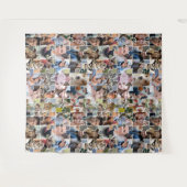 Familie Fotocollage Custom 24 Pic Puzzel Vorm Wandkleed (Voorkant (horizontaal))