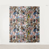 Familie Fotocollage Custom 24 Pic Puzzel Vorm Wandkleed (Voorkant)