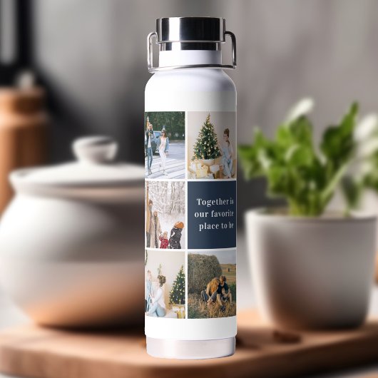 Familie fotocollage samen is onze favoriet waterfles