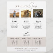 Familie Fotograaf Sessie Prijslijst Flyer (Voorkant)