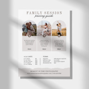 Familie Fotografie Prijsgids Verkoop Blad Flyer