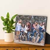 Familie Fotonaam Script Typografie Aangepaste teks Fotoplaat