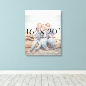 Familie Foto's 16x20 SJABLOON Canvas Afdruk (Insitu (Houten vloer))