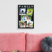 Familie Foto's Collage Gallery Vijf Foto Modern Canvas Afdruk (Insitu (Woonkamer))