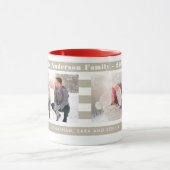 Familie foto's gepersonaliseerd in moderne tan str mok (Midden)