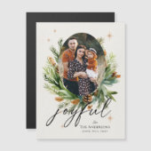 Familie Foto's Groene bladeren Vrolijke Kerstmis (Voorkant / Achterkant)