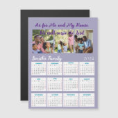 Familie foto's magneet kalender kaart (Voorkant / Achterkant)