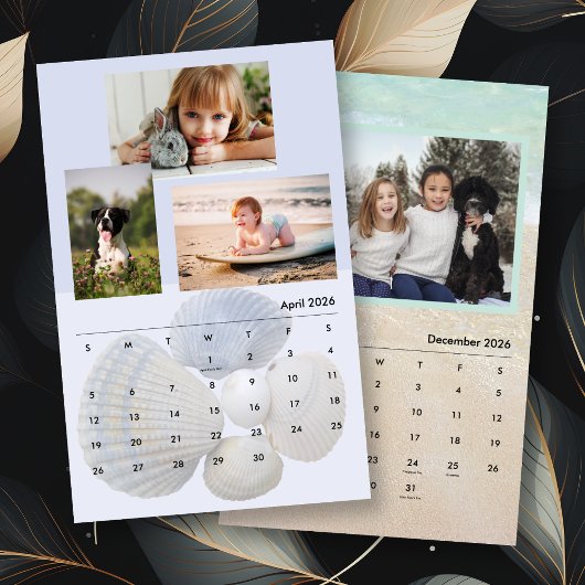Familie Foto's Seashells en Beach scenes Kalender