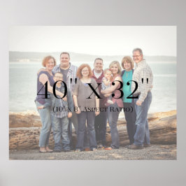 Familie Foto's SJABLOON 40x32 Poster