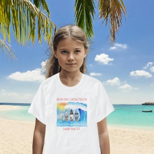 Familie foto's Surfing Waves Kustzomervakantie T-shirt
