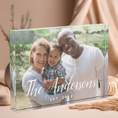 Familie Fotoscript Eenvoudig Fotoblokken