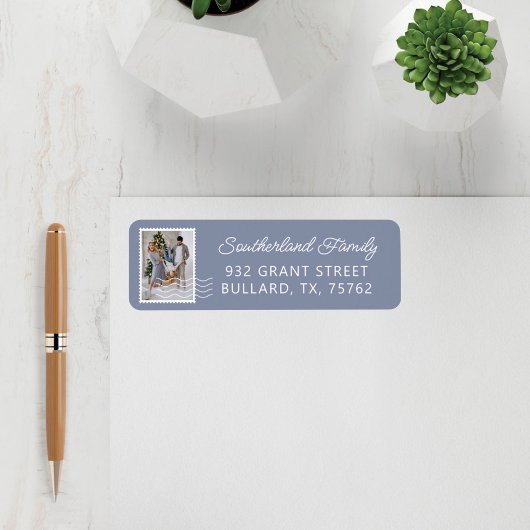 Familie Fotospostzetmeel Levering op maat Etiket