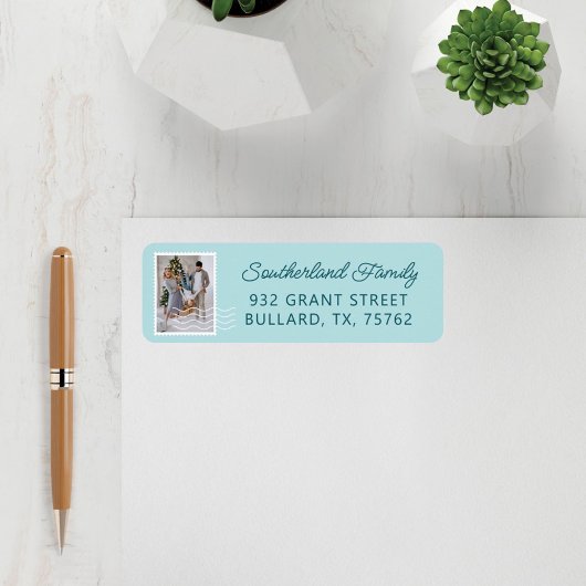 Familie Fotospostzetmeel Levering op maat Etiket