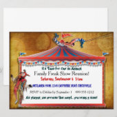 Familie Freak Show reunion-uitnodigingen Kaart (Voorkant / Achterkant)