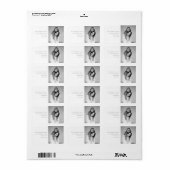 Familie Fun Grappige Kerstfoto Retouradres Etiket (Full Sheet)