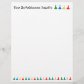 Familie Game Liefhebber Briefhoofd (Voorkant)