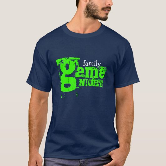 familie Game Night T-shirt (Voorkant)