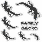 FAMILIE GECKO STICKER (Voorkant)
