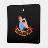 Familie - geen drama voor de moeder keramisch ornament (Links)