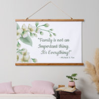 Familie Geïnspireerd Quote Wandtapijtkunst