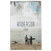 Familie geluk schattig gepersonaliseerd kalender (Hoes)