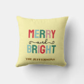 Familie Gelukkig Nieuwjaar Prettig Kerstfeest Kussen (Achterkant)