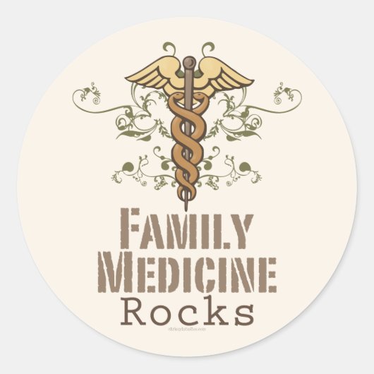 Familie Geneeskunde Rocks Stickers (Voorkant)