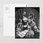 Familie Geografie Lesson ~ 1850 Briefkaart (Voorkant / Achterkant)