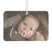 Familie gepersonaliseerd afbeelding luchtverfrisser (Achterkant)