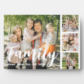 Familie Gepersonaliseerd Foto Collage Plaque Fotoplaat (voorkant)