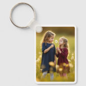 Familie Gepersonaliseerde Aangepaste Twee Foto Dub Sleutelhanger (Voorkant)