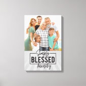 Familie! Gewoon Gezegende familie foto Canvas Afdruk (Voorkant)
