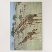 familie giraf legpuzzel (Verticaal)