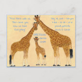 Familie Giraffe - Aankondiging geboorte (Voorkant)