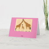 Familie Giraffe - Aankondiging geboorte (Achterkant)