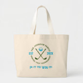 Familie golftoernooi | Aangepaste Logo Grote Tote Bag (Voorkant)