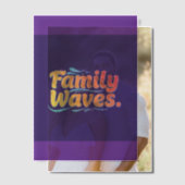 Familie golven vellum uitnodigingen (Offset (Koppel))